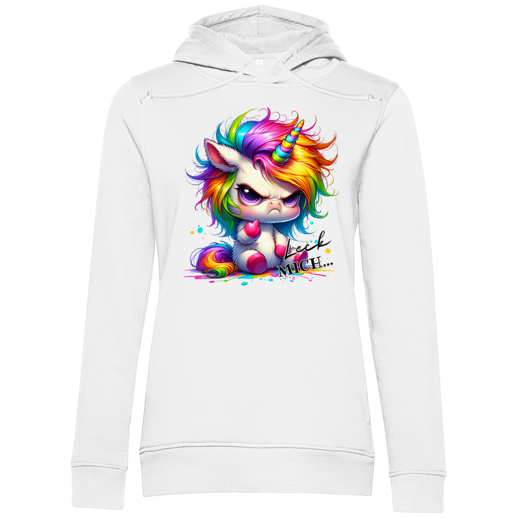 Frecher Einhorn Hoodie – Für Menschen, die zu viel erlebt haben, um nett zu sein BIO Hoodie