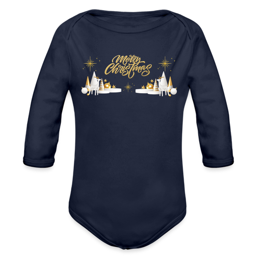 Baby Bio-Langarm-Body - Dunkelnavy