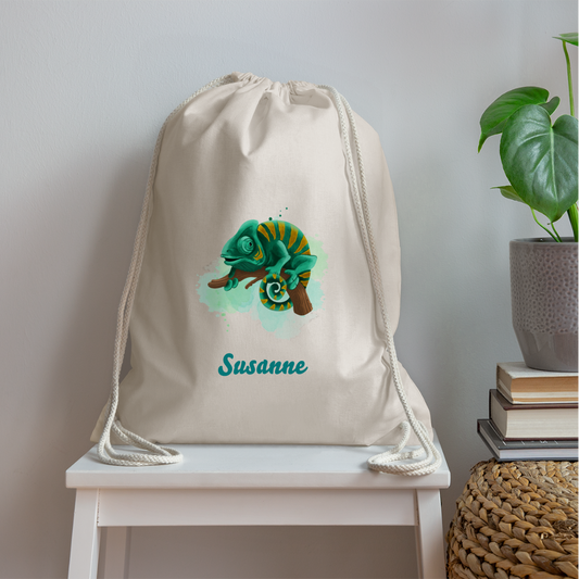 Stylischer Umhängebeutel mit Chamäleon-Motiv – Perfekt für Kinder und Erwachsene - Natur