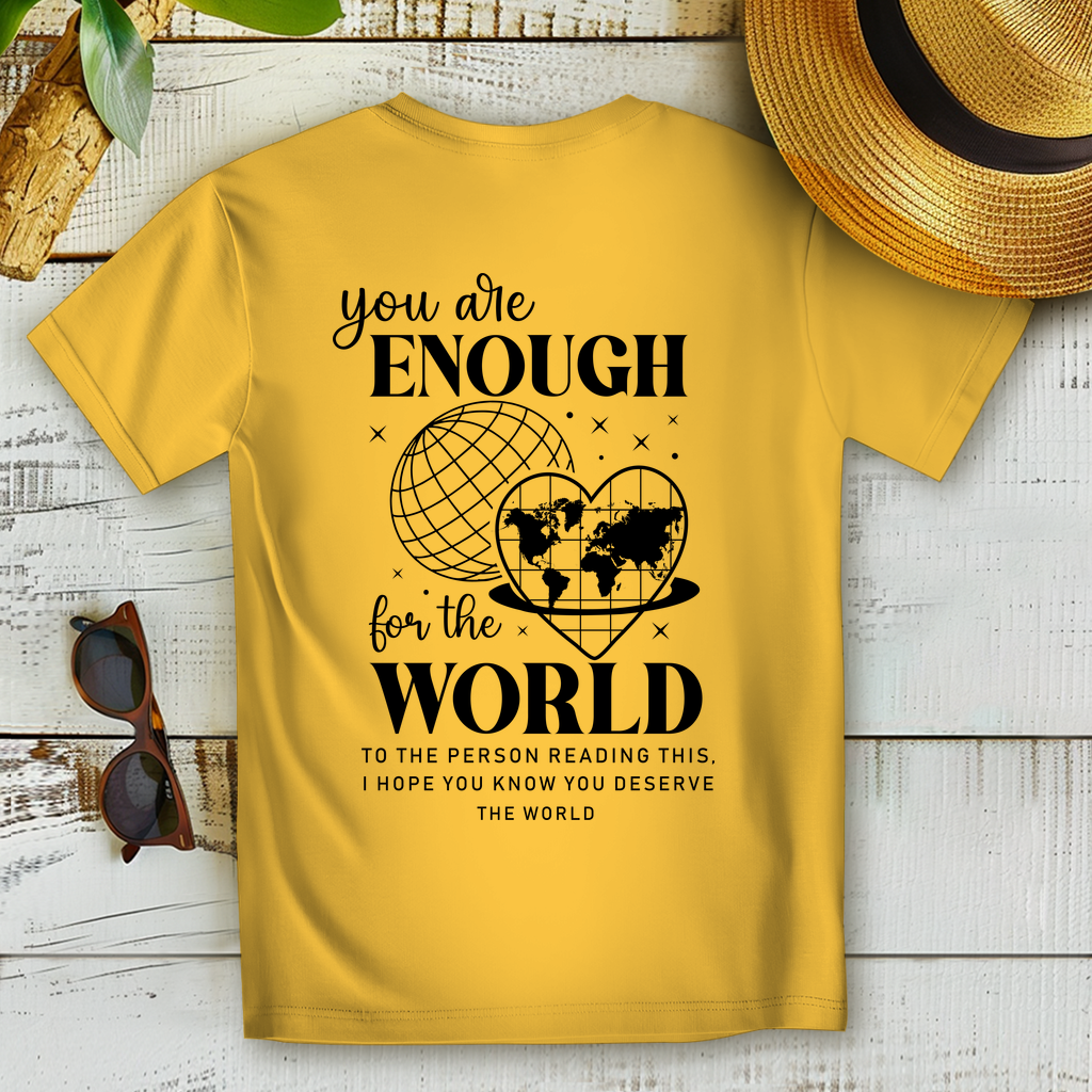 You Are the World T-Shirt – Nachhaltiges Statement Shirt für Weltveränderer & Idealisten