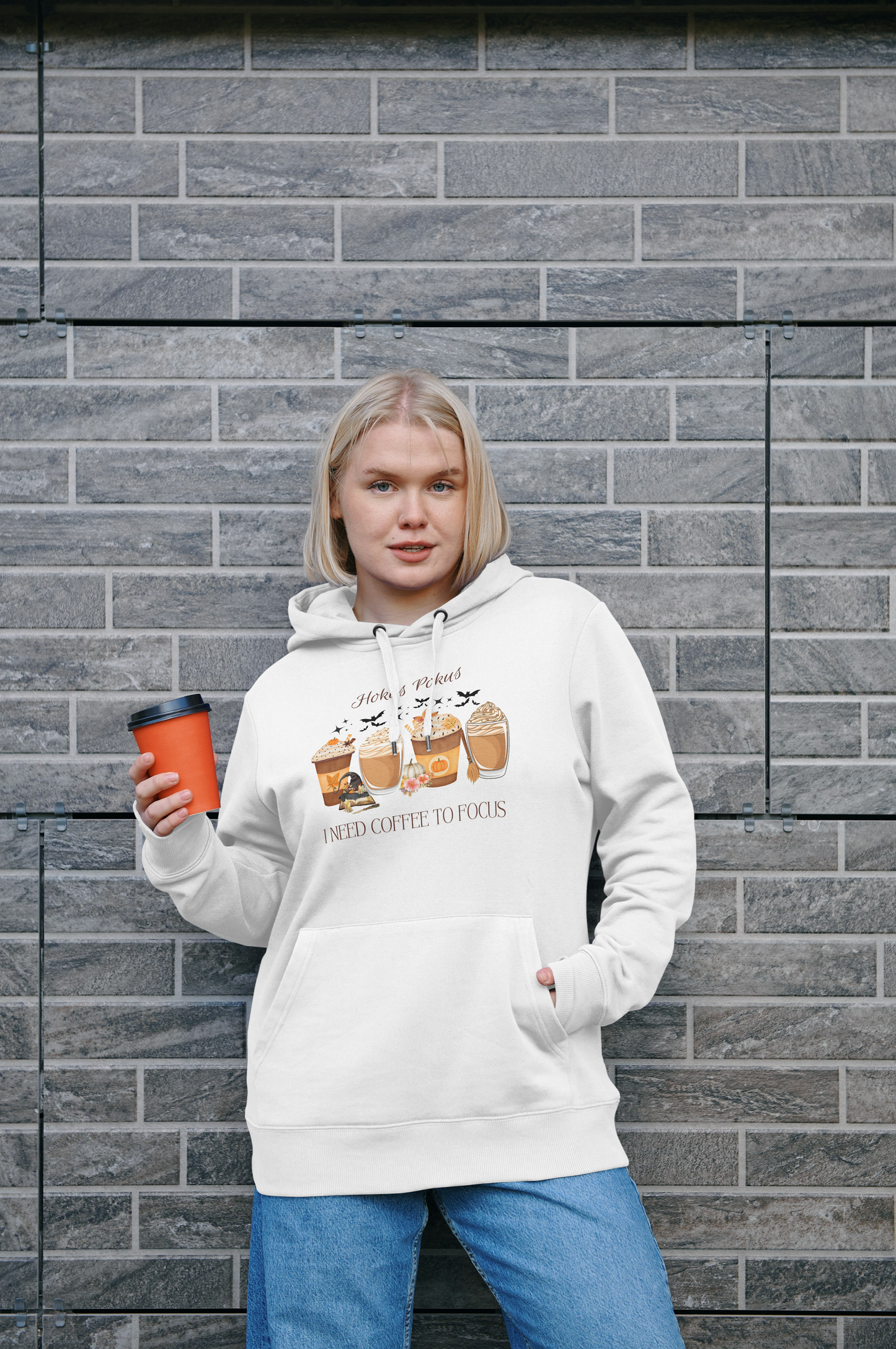 Frauen-Hoodie – "Hokus Pokus I need Coffee to Focus