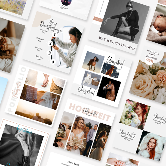 Post Mockups für Fotografen 100 Canva Vorlagen