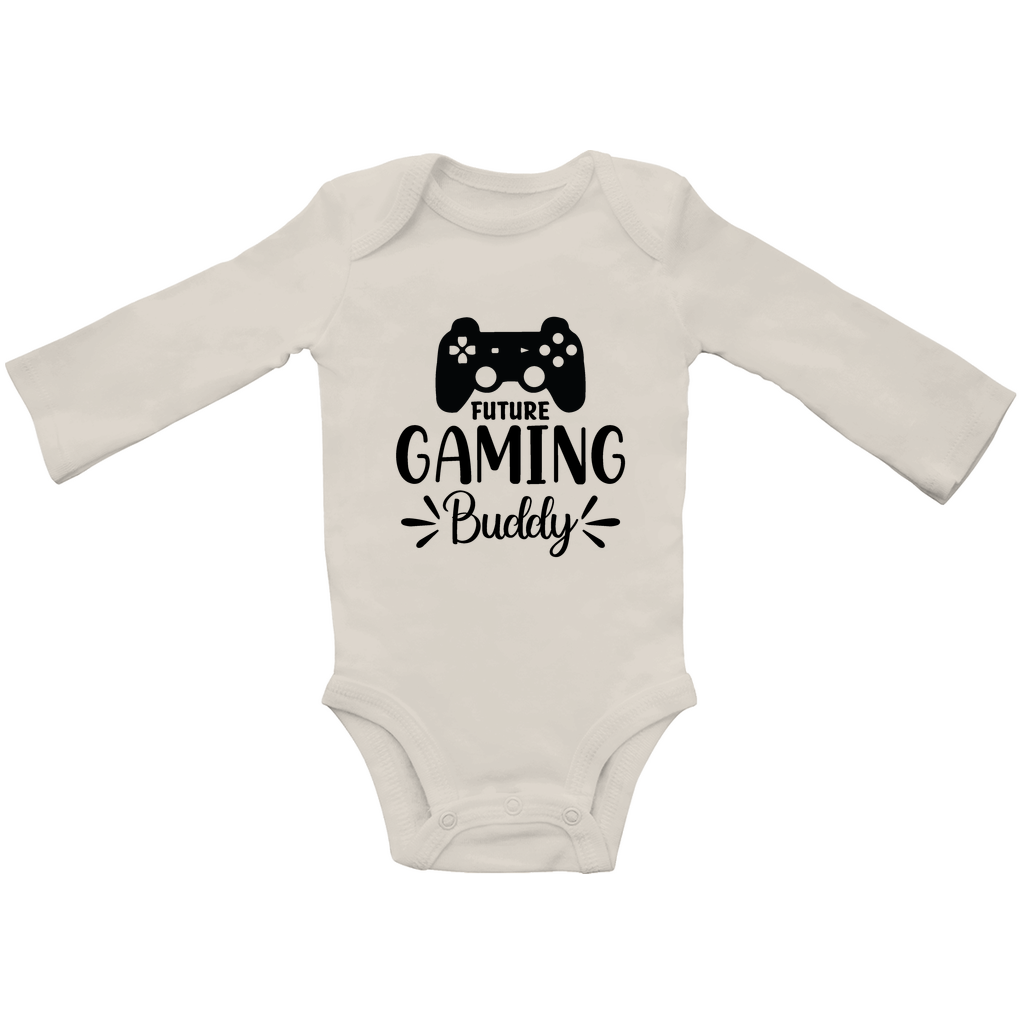 Baby Bio Bodysuite Langarm Bio Baby Body Future Gaming Buddy Babygeschenk mit Gamec