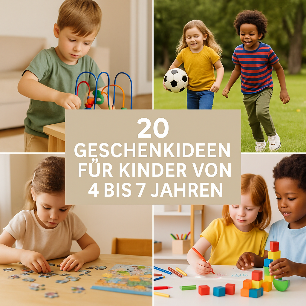 20 Geschenkideen für Kinder von 4–7 Jahren