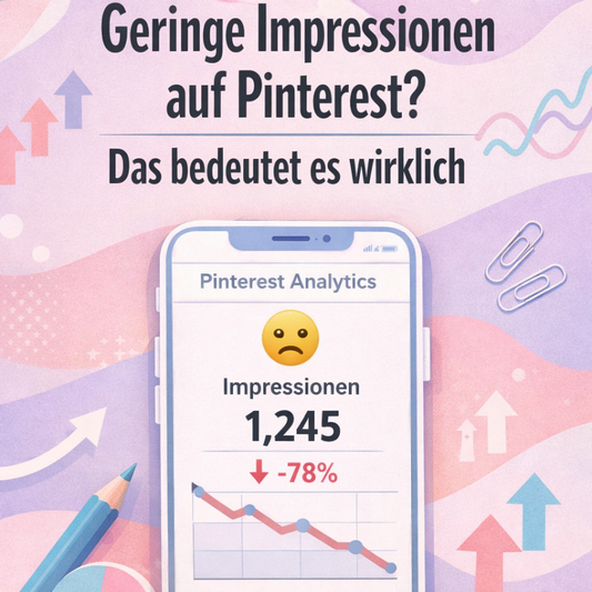 Pinterest geringe Impressionen verstehen – Tipps für mehr Reichweite auf Pinterest für Bloggerinnen