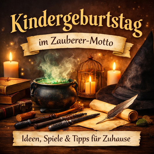 Kinder Geburtstag im Zauberer Motto 
