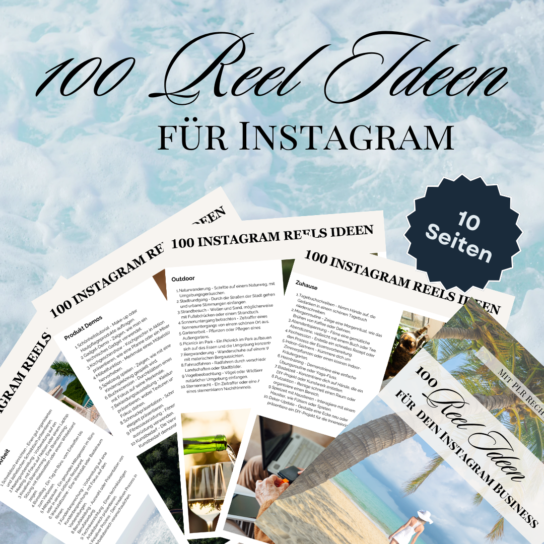 100 Reel Ideen für Instagram