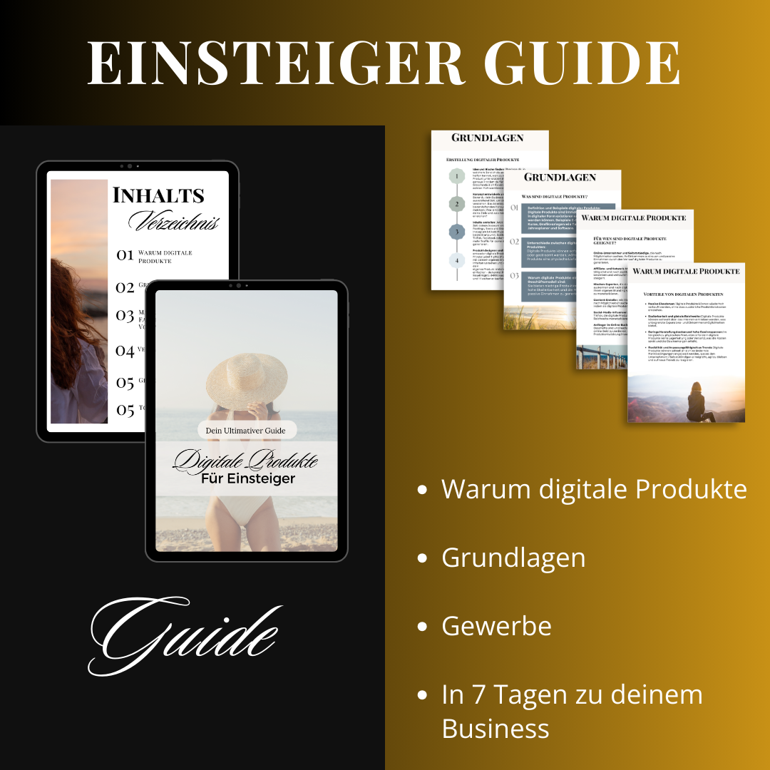 Dein Ultimativer Guide Digitale Produkte für Einsteiger