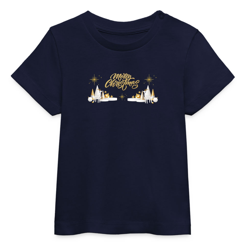 Weihnachten Baby Bio-T-Shirt - Navy