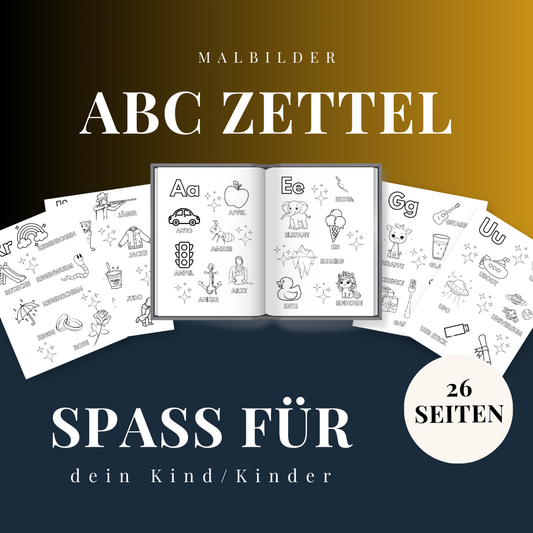 Entdecke Meine ABC Zettel – Ideal für Vorschule und Grundschule