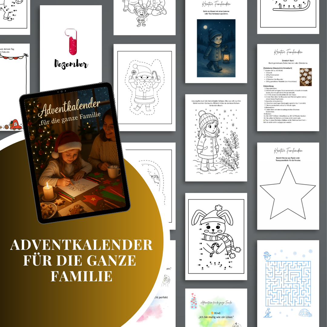 Adventkalender für die ganze Familie – 31 kreative & liebevolle Tage bis Neujahr