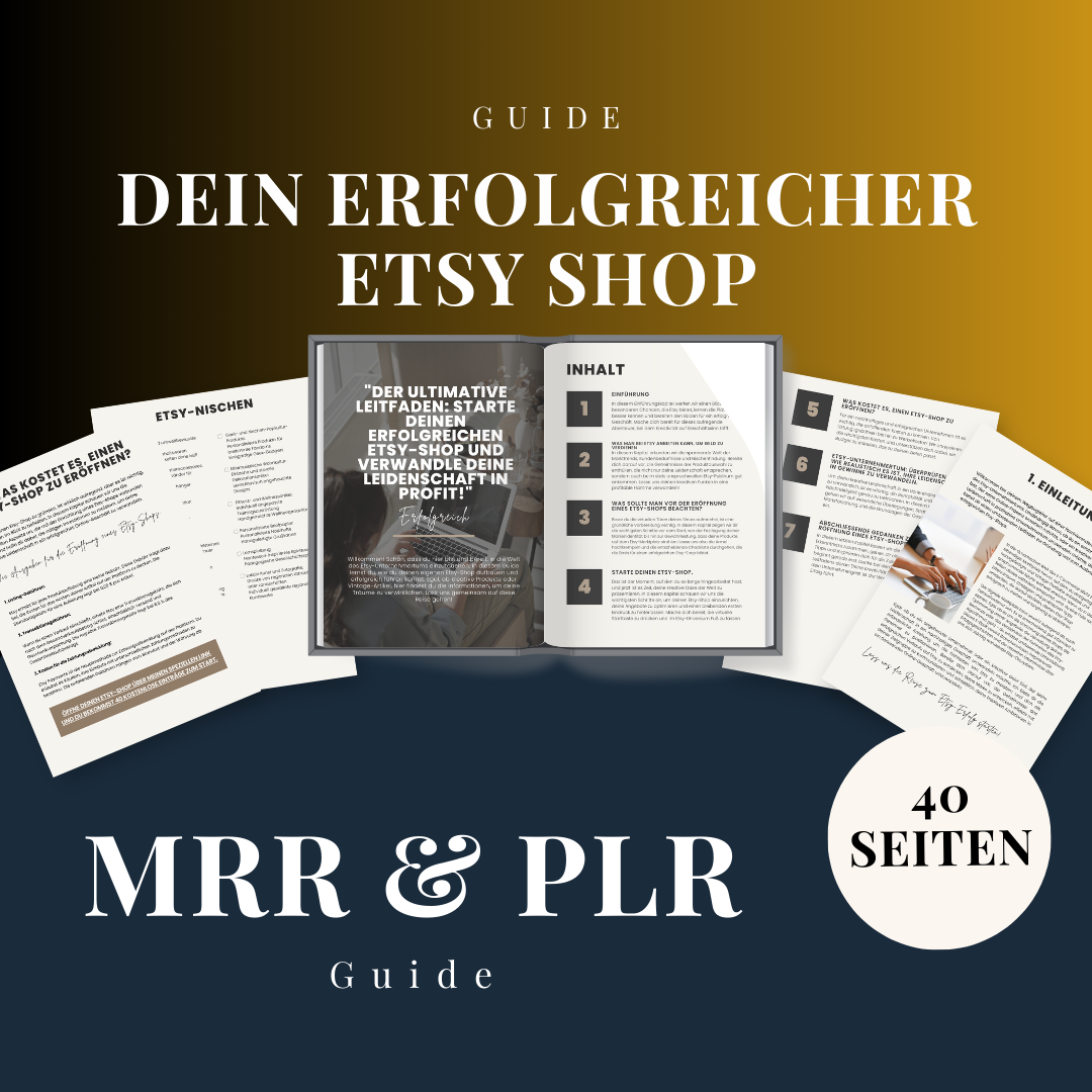 Etsy & Business Guide Bundle – Drei Guides für deinen Etsy-Erfolg, Unternehmensplanung & Marketing-Strategien (PDF Download)