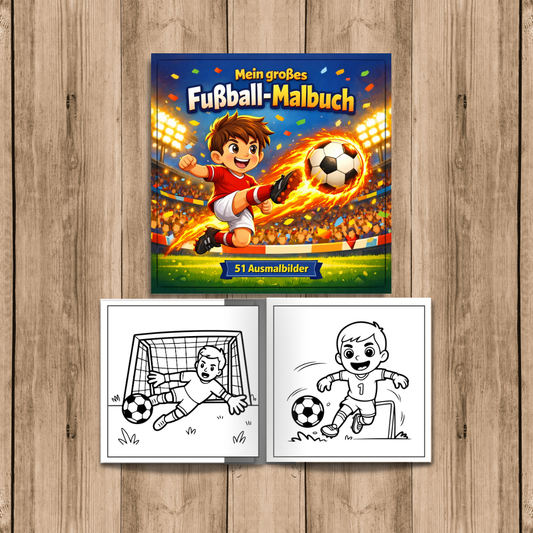 Mein großes Fußball-Malbuch – PDF zum Sofort-Download