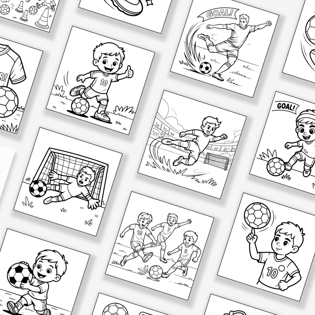 Mein großes Fußball-Malbuch – PDF zum Sofort-Download