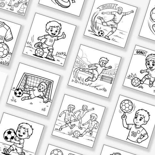 Mein großes Fußball-Malbuch – PDF zum Sofort-Download