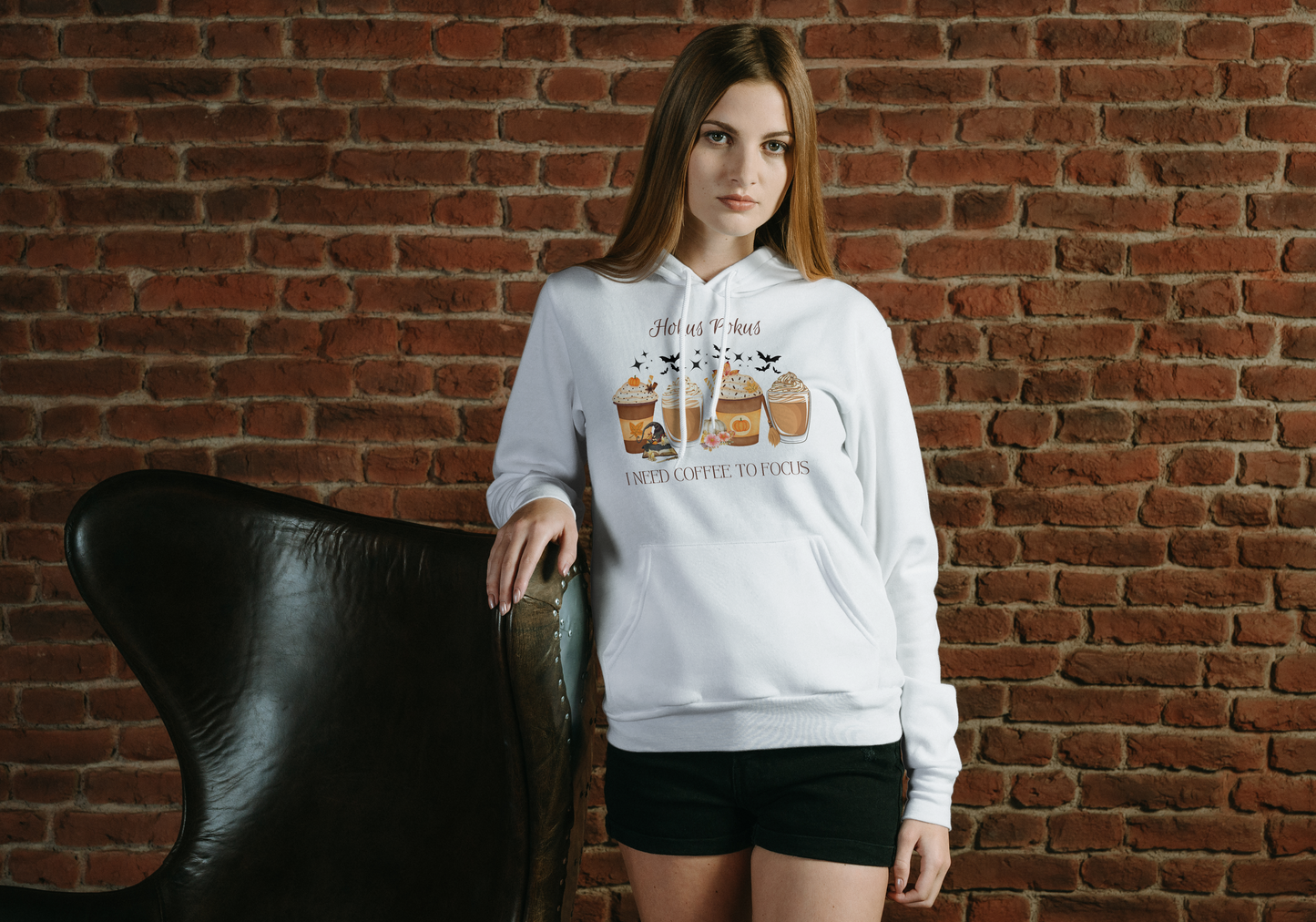 Frauen-Hoodie – "Hokus Pokus I need Coffee to Focus