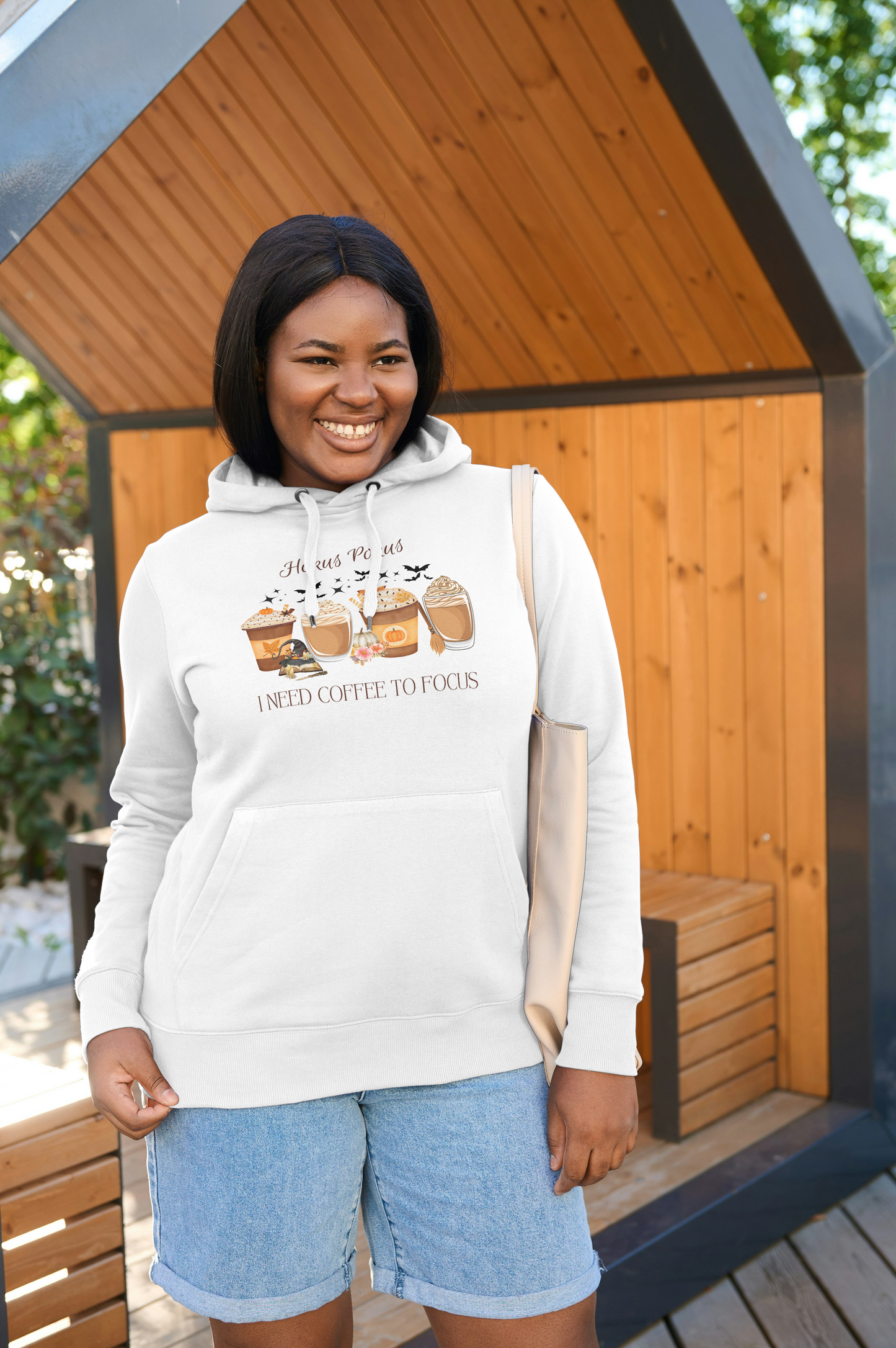 Frauen-Hoodie – "Hokus Pokus I need Coffee to Focus