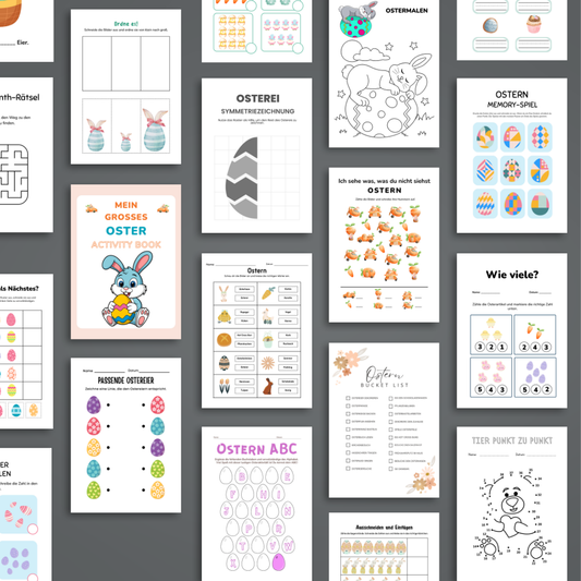 Mein großes Oster Activity Book für Kinder – 70 Seiten Lern- & Spielspaß ab 4 Jahren (PDF Download)