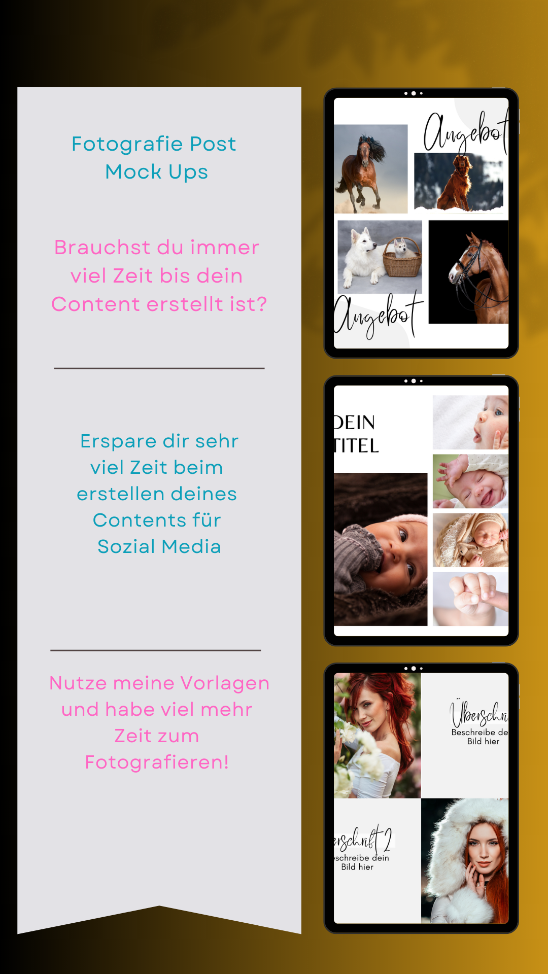 Mock Up Bundle für Fotografen