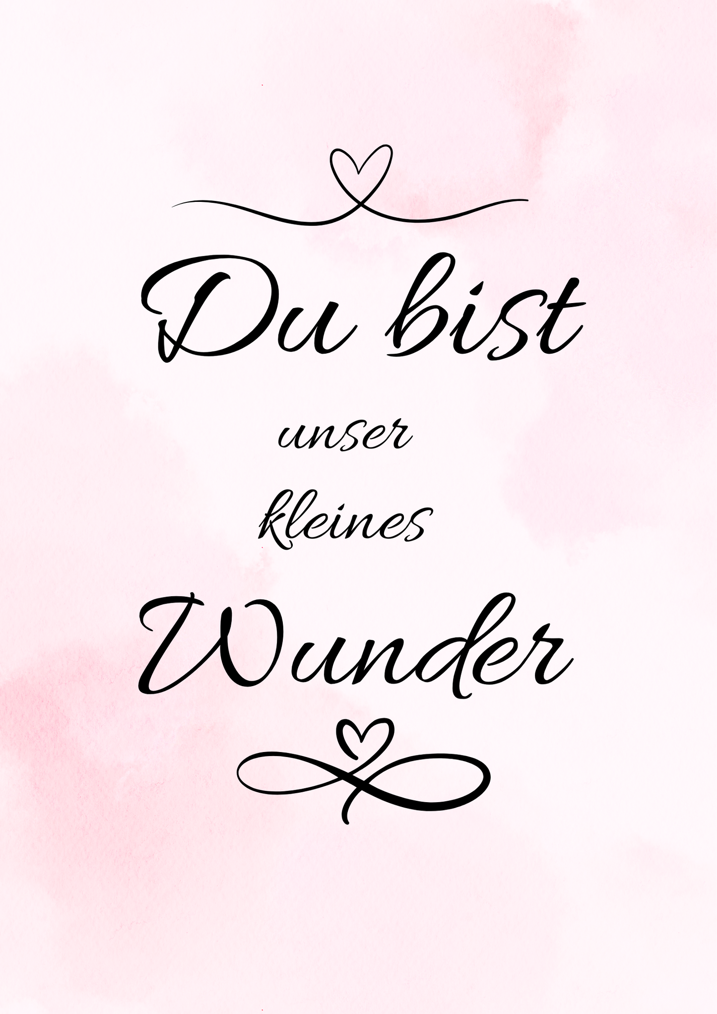 3-teiliges Poster-Set fürs Kinderzimmer – Spruch Du bist unser kleines Wunder, Deko für Babyzimmer, liebevoll gestaltet| A4| A3|Download