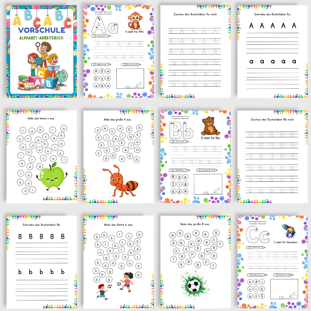 Mein großes Vorschulbuch – ABC lernen mit Spaß & System